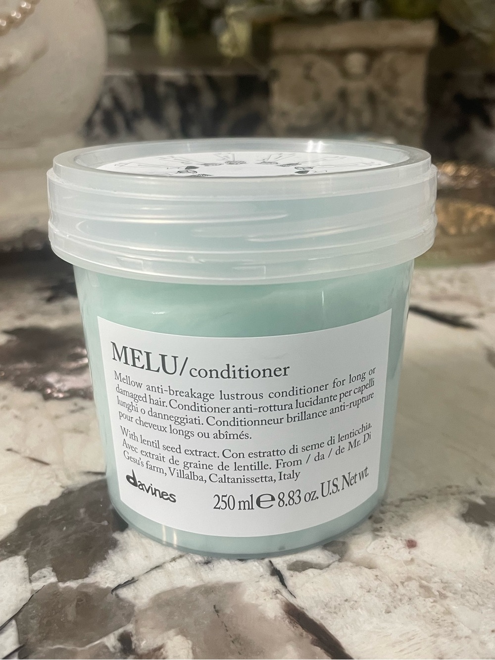 NIB Davines MELU Conditioner for Long or Damaged Hair